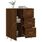 vidaXL Aparador de madera de ingeniería marrón roble 69,5x34x90 cm vidaXL Aparador de madera de ingeniería marrón roble 69,5x34x90 cm