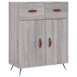 vidaXL Aparador de madera de ingeniería gris Sonoma 69,5x34x90 cm