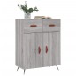 vidaXL Aparador de madera de ingeniería gris Sonoma 69,5x34x90 cm vidaXL Aparador de madera de ingeniería gris Sonoma 69,5x34x90 cm