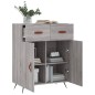 vidaXL Aparador de madera de ingeniería gris Sonoma 69,5x34x90 cm vidaXL Aparador de madera de ingeniería gris Sonoma 69,5x34x90 cm