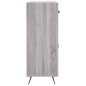vidaXL Aparador de madera de ingeniería gris Sonoma 69,5x34x90 cm vidaXL Aparador de madera de ingeniería gris Sonoma 69,5x34x90 cm