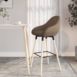 vidaXL Taburete de cocina tela marrón