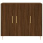 vidaXL Aparador de madera de ingeniería marrón roble 90x34x80 cm vidaXL Aparador de madera de ingeniería marrón roble 90x34x80 cm