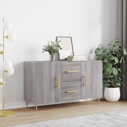 vidaXL Aparador de madera de ingeniería gris Sonoma 100x36x60 cm