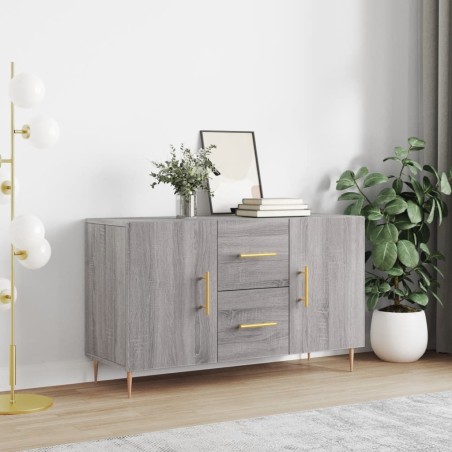 vidaXL Aparador de madera de ingeniería gris Sonoma 100x36x60 cm