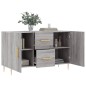 vidaXL Aparador de madera de ingeniería gris Sonoma 100x36x60 cm vidaXL Aparador de madera de ingeniería gris Sonoma 100x36x60 cm