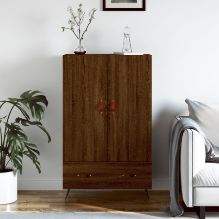 vidaXL Aparador alto madera de ingeniería roble marrón 69,5x31x115 cm