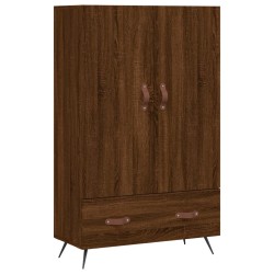 vidaXL Aparador alto madera de ingeniería roble marrón 69,5x31x115 cm