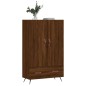 vidaXL Aparador alto madera de ingeniería roble marrón 69,5x31x115 cm