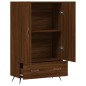 vidaXL Aparador alto madera de ingeniería roble marrón 69,5x31x115 cm
