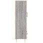 vidaXL Aparador alto madera de ingeniería gris Sonoma 69,5x31x115 cm