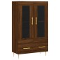 vidaXL Aparador alto madera de ingeniería roble marrón 69,5x31x115 cm vidaXL Aparador alto madera de ingeniería roble marrón 69,5x31x115 cm