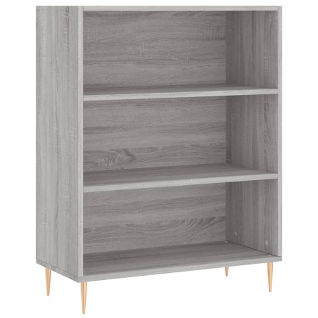 vidaXL Estantería madera de ingeniería gris Sonoma 69,5x32,5x90 cm