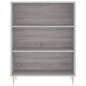 vidaXL Estantería madera de ingeniería gris Sonoma 69,5x32,5x90 cm vidaXL Estantería madera de ingeniería gris Sonoma 69,5x32,5x90 cm