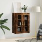 vidaXL Armario de pared roble ahumado 69,5x34x90 cm vidaXL Armario de pared roble ahumado 69,5x34x90 cm