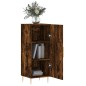vidaXL Aparador madera de ingeniería roble ahumado 34,5x34x90 cm vidaXL Aparador madera de ingeniería roble ahumado 34,5x34x90 cm