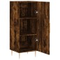 vidaXL Aparador madera de ingeniería roble ahumado 34,5x34x90 cm vidaXL Aparador madera de ingeniería roble ahumado 34,5x34x90 cm