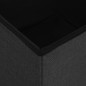 vidaXL Taburetes de almacenaje plegables 2 uds lino sintético negro vidaXL Taburetes de almacenaje plegables 2 uds lino sintético negro
