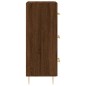 vidaXL Aparador madera de ingeniería marrón roble 34,5x34x90 cm vidaXL Aparador madera de ingeniería marrón roble 34,5x34x90 cm
