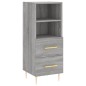 vidaXL Aparador madera de ingeniería gris Sonoma 34,5x34x90 cm vidaXL Aparador madera de ingeniería gris Sonoma 34,5x34x90 cm
