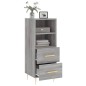 vidaXL Aparador madera de ingeniería gris Sonoma 34,5x34x90 cm vidaXL Aparador madera de ingeniería gris Sonoma 34,5x34x90 cm