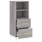 vidaXL Aparador madera de ingeniería gris Sonoma 34,5x34x90 cm vidaXL Aparador madera de ingeniería gris Sonoma 34,5x34x90 cm