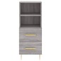vidaXL Aparador madera de ingeniería gris Sonoma 34,5x34x90 cm vidaXL Aparador madera de ingeniería gris Sonoma 34,5x34x90 cm