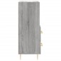 vidaXL Aparador madera de ingeniería gris Sonoma 34,5x34x90 cm vidaXL Aparador madera de ingeniería gris Sonoma 34,5x34x90 cm