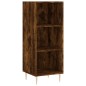 vidaXL Aparador de madera de ingeniería roble ahumado 34,5x32,5x90 cm vidaXL Aparador de madera de ingeniería roble ahumado 34,5x32,5x90 cm