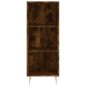 vidaXL Aparador de madera de ingeniería roble ahumado 34,5x32,5x90 cm vidaXL Aparador de madera de ingeniería roble ahumado 34,5x32,5x90 cm