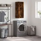 vidaXL Armario de pared roble ahumado 34,5x34x90 cm vidaXL Armario de pared roble ahumado 34,5x34x90 cm