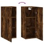 vidaXL Armario de pared roble ahumado 34,5x34x90 cm vidaXL Armario de pared roble ahumado 34,5x34x90 cm