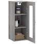 vidaXL Armario de pared gris Sonoma 34,5x34x90 cm