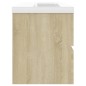 vidaXL Mueble con lavabo madera de ingeniería roble Sonoma vidaXL Mueble con lavabo madera de ingeniería roble Sonoma