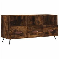 vidaXL Mueble de TV madera de ingeniería roble ahumado 102x36x50 cm