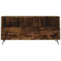 vidaXL Mueble de TV madera de ingeniería roble ahumado 102x36x50 cm vidaXL Mueble de TV madera de ingeniería roble ahumado 102x36x50 cm