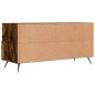 vidaXL Mueble de TV madera de ingeniería roble ahumado 102x36x50 cm vidaXL Mueble de TV madera de ingeniería roble ahumado 102x36x50 cm