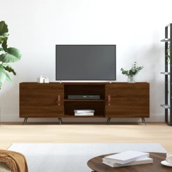 vidaXL Mueble de TV madera de ingeniería roble marrón 150x30x50 cm
