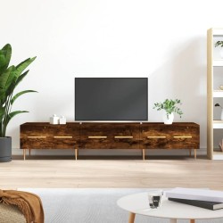 vidaXL Mueble de TV madera de ingeniería roble ahumado 150x36x30 cm