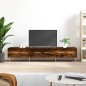 vidaXL Mueble de TV madera de ingeniería roble ahumado 150x36x30 cm