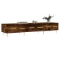 vidaXL Mueble de TV madera de ingeniería roble ahumado 150x36x30 cm