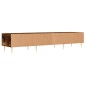 vidaXL Mueble de TV madera de ingeniería roble ahumado 150x36x30 cm