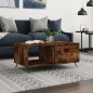 vidaXL Mesa de centro madera contrachapada roble ahumado 90x50x40 cm vidaXL Mesa de centro madera contrachapada roble ahumado 90x50x40 cm
