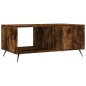 vidaXL Mesa de centro madera contrachapada roble ahumado 90x50x40 cm vidaXL Mesa de centro madera contrachapada roble ahumado 90x50x40 cm