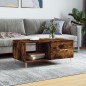 vidaXL Mesa de centro madera contrachapada roble ahumado 90x50x40 cm vidaXL Mesa de centro madera contrachapada roble ahumado 90x50x40 cm
