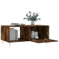 vidaXL Mesa de centro madera contrachapada roble ahumado 90x50x40 cm vidaXL Mesa de centro madera contrachapada roble ahumado 90x50x40 cm