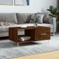 vidaXL Mesa de centro madera contrachapada roble marrón 90x50x40 cm vidaXL Mesa de centro madera contrachapada roble marrón 90x50x40 cm
