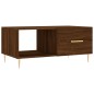 vidaXL Mesa de centro madera contrachapada roble marrón 90x50x40 cm vidaXL Mesa de centro madera contrachapada roble marrón 90x50x40 cm