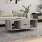 vidaXL Mesa de centro madera contrachapada gris Sonoma 102x50x40 cm vidaXL Mesa de centro madera contrachapada gris Sonoma 102x50x40 cm