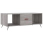vidaXL Mesa de centro madera contrachapada gris Sonoma 102x50x40 cm vidaXL Mesa de centro madera contrachapada gris Sonoma 102x50x40 cm